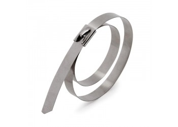 фото для товара Стяжка стальная СКС-2 (316) 12х1600 из нержавеющей стали AISI 316 под двойной обхват