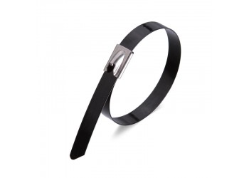 фото для товара Стяжка стальная СКС-П (304) 12х1200 из нержавеющей стали AISI 304 с полимерным покрытием