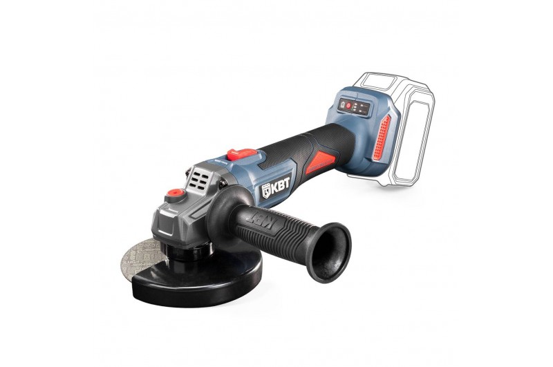 Угловая шлифовальная машина GB-20-125 без АКБ и  ЗУ серия ПРОФИ с максимальным размером оснастки до 125 мм