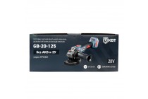 фото Угловая шлифовальная машина GB-20-125 без АКБ и  ЗУ серия ПРОФИ с максимальным размером оснастки до 125 мм