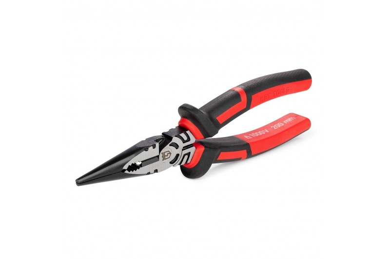 Длинногубцы диэлектрические 200 мм серия ERGOLINE для работ под напряжением до 1000 В