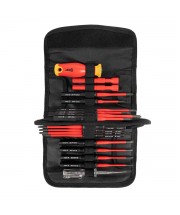 Отвертка диэлектрическая со сменными битами НИО-1118 серия СЛИМ для работ под напряжением до 1000 В