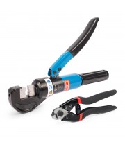 Набор инструментов ПГР-6т + ТРК серия МАСТЕР для опрессовки и резки стальных тросов