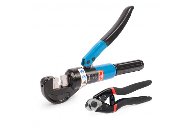 Набор инструментов ПГР-6т + ТРК серия МАСТЕР для опрессовки и резки стальных тросов