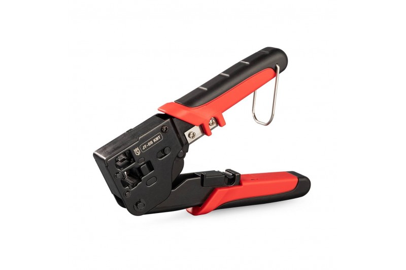 Пресс-клещи для RJ разъемов JT-05 серия ПРОФИ Кримпер с 2 встроенными модулями для обжима RJ-45, RJ-12, RJ-11