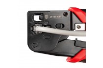 фото Пресс-клещи для RJ разъемов JT-05 серия ПРОФИ Кримпер с 2 встроенными модулями для обжима RJ-45, RJ-12, RJ-11