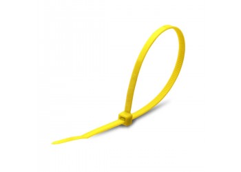 Стяжка нейлоновая КСС 3х100 (желт) (100шт) (Fortisflex)