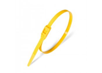 фото для товара Стяжка нейлоновая КСГ 8х400 (желт) (100шт) (Fortisflex)
