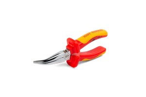Длинногубцы изогнутые диэлектрические 160 мм серия ПРОФИ для работ под напряжением до 1000 В, стандарт VDE