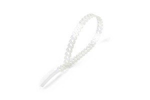 Стяжка нейлоновая T-flex 300 (бел) (100шт) (Fortisflex)
