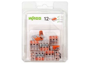 221–413/996-012:  Мини-упаковка компактных рычажковых универсальных клемм «Wago» в блистерах (без контактной пасты) 86580