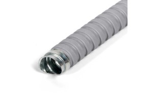 МРПИнг 100 серый:  Металлорукав герметичный в серой ПВХ-изоляции, не поддерживает горение 88303