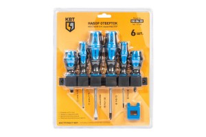 Набор отверток НО-06-38 серия МАСТЕР для проведения слесарно-монтажных работ, стержни из высокопрочной стали