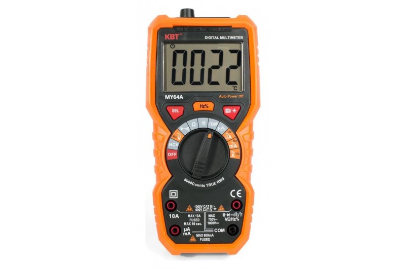 Мультиметр цифровой с True RMS MY64A (КВТ), 76117